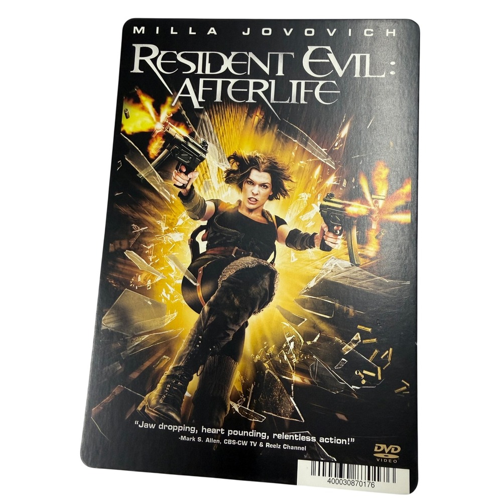 Resident Evil Afterlife DVD Milla Jovovich Sci-Fi Horror Backer Card